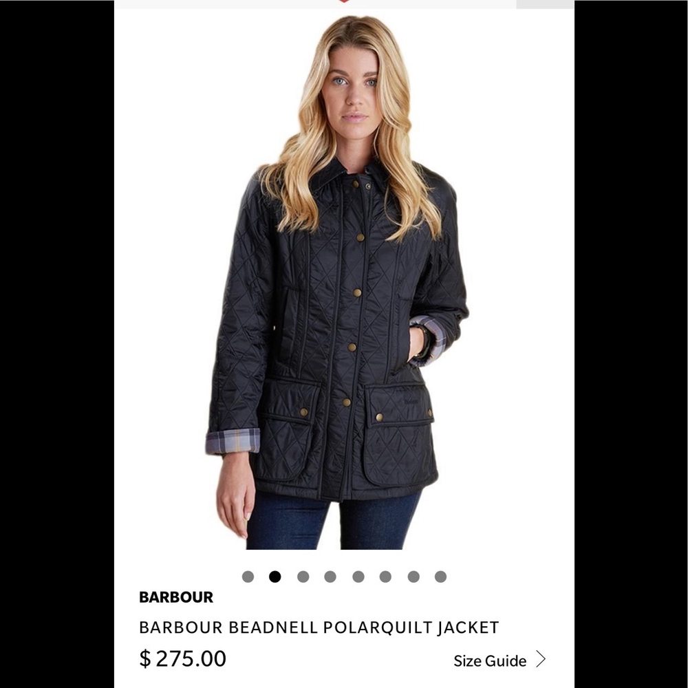 Barbour Beadnell Polarquilt Jacket Black 10
